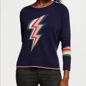 David Bowie Inspired Boden Lightning Sweater.  Size Small. 🌈